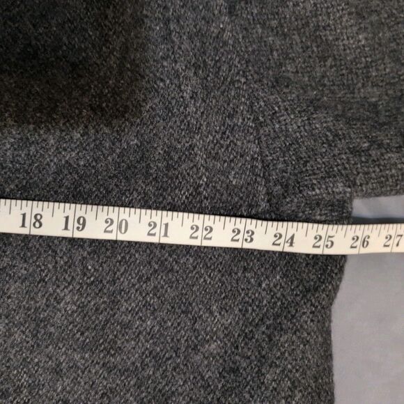 Vintage Portrait Wool Long Duster Coat Women's Size XL Black Button Front EUC - Picture 7 of 11